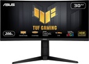 Monitor Gamer Curvo ASUS TUF Gaming VG30VQL1A LED 29.5", Full HD, Ultra Wide, FreeSync, 200Hz, HDMI, Bocinas Integradas (2 x 2W), Negro