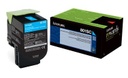 Toner lexmark 80c8sc0 rendimiento estandar retorno cyan