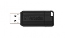 Memoria usb verbatim pinstripe de 64gb color negro