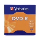 Dvd-r verbatim 4.7gb 16x c/50 piezas