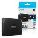 Unidad ssd portable crucial 1tb ct1000x10prossd9 x10 usb 3.2 usb-c negro