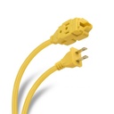 Extensión steren 3 contactos 3m 2x16 awg 125 v color amarillo