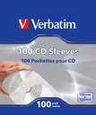 Sobre de papel para  cd/dvd con ventana transparente verbatim 49976 paquete con 100 piezas -