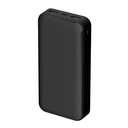 Power bank ghia de carga rapida de 20 000 mah color negro