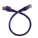 Patchcord utp enson p6003p serie pro 100-ii 100% cobre color morado 30cm para mejor identificacion de soluciones en racks y gabinetes