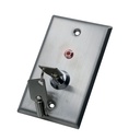 Switch tipo llave axceze ax-k40 tipo seguridad on/off spdt con 2 llaves e indicador con luz roja.