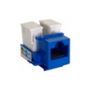 Conector jack enson ens-jc5bl cat5e color azul a 90 grados ponchado con pinzas y cubrepolvo