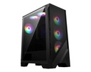 Gabinete MSI MAG FORGE 120A AIRFLOW Con Ventana RGB Midi-Tower ATX/Micro-ATX/Mini-ITX USB 3.2 Sin Fuente 6 Ventiladores RGB Instalados