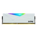 Kit Memoria RAM XPG Spectrix D50 RGB White DDR4 3200MHz 16GB 2x8GB Non-ECC CL16 XMP