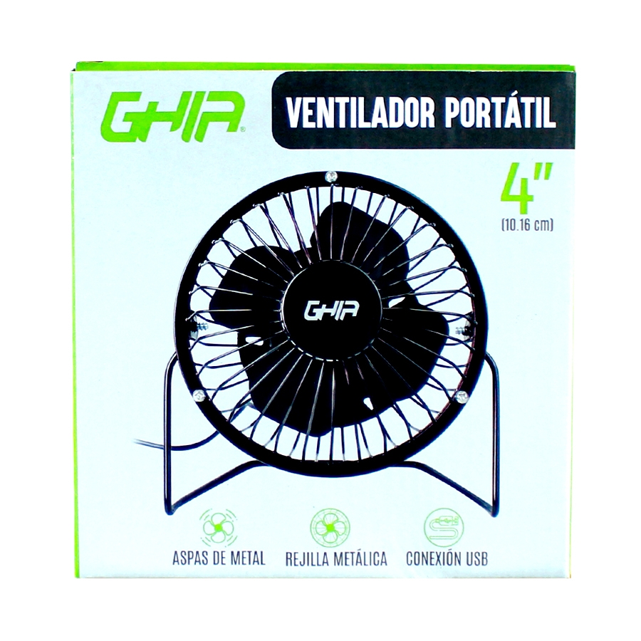 Mini Ventilador De Escritorio Ghia USB 4"