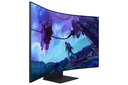 Monitor led samsung 55 pulgadas, widescreen, gamer, odyssey ark,uhd 3,840 x 2,160, negro, pivot, 3 hdmi, 1 d. port, 1 lan, 2 usb, curvo, 165 hz, 1000r, 1ms, bocinas