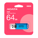 Memoria usb 2.0 de 64gb c906 - diseño clásico y compacta. np. ac906-64g-rwb. color azul