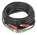 Cable coaxial ( bnc rg59 ) + alimentación / siamés / 20 metros / aleación cobre + aluminio cca / para cámaras 4k  / uso interior y exterior