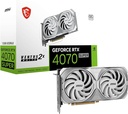 Tarjeta de video msi rtx 4070 super 12g ventus 2x white oc 12gb gddr6x 2505 mhz 1*hdmi 3*dp