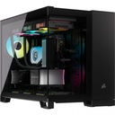 Gabinete Corsair iCUE LINK 2500X RGB con Ventana Micro-Tower Mini-ITX/Micro ATX USB 3.1 sin Fuente 2 Ventiladores RGB Instalados