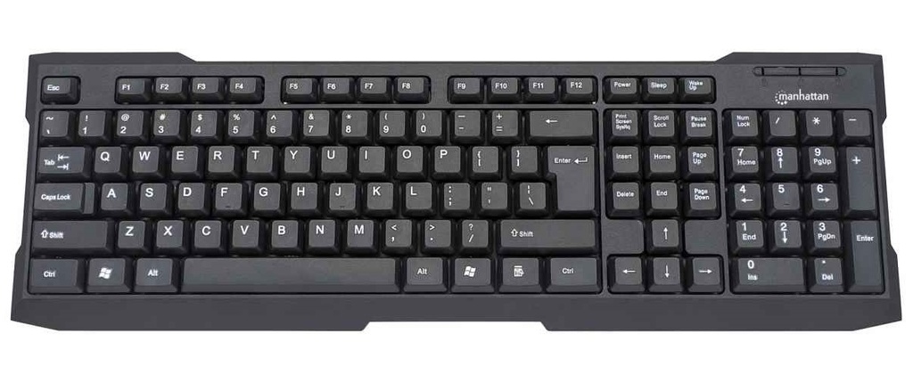 Teclado Manhattan 175708 Alámbrico USB 1.2 Metros Español