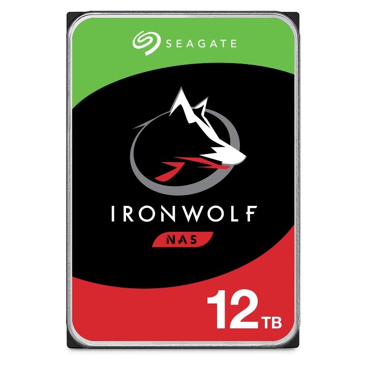 Disco Duro Para NAS Seagate IronWolf 3.5" De 1 A 8 Bahías 12TB SATA III 6Gbit/s 7200RPM 256MB Caché