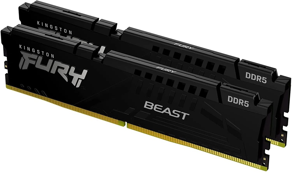 Memoria RAM DDR5 Kingston 32GB 2x16GB 5200MHz Fury Beast Negra