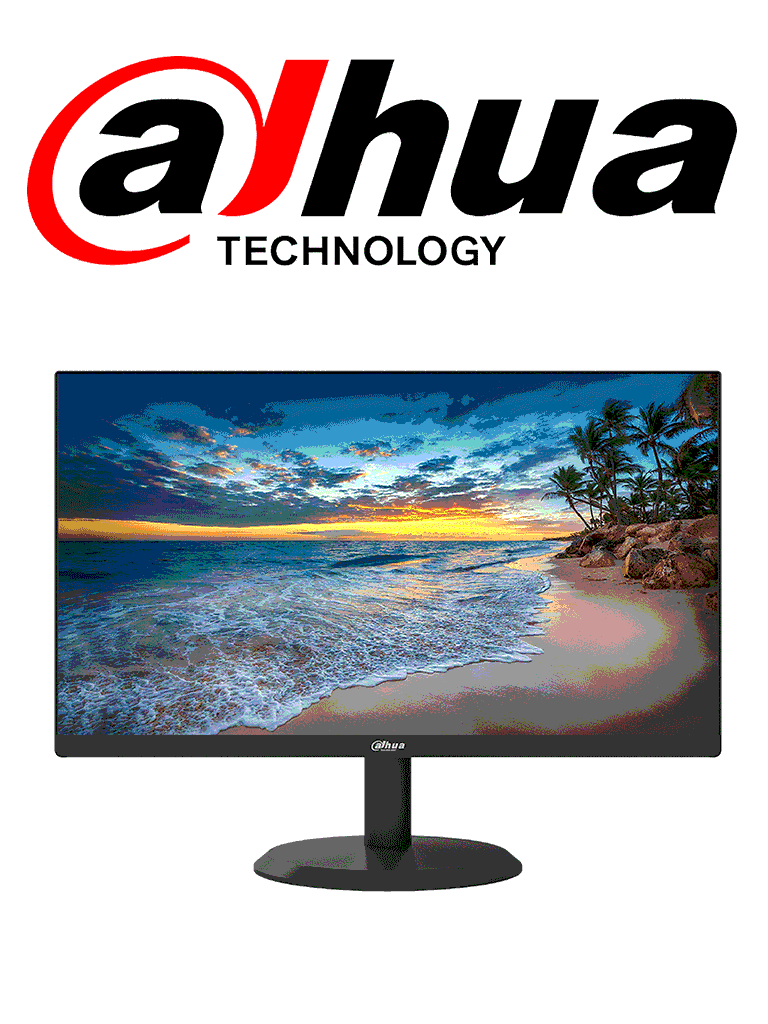 Monitor Para Videovigilancia Dahua LED 22” HDMI VGA 1920x1080 Pixeles