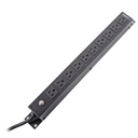 Tomacorriente horizontal (pdu) de 10 contactos (nema 5-15r) rack 19" 1ur. voltaje entrada/salida: 120vca/15a