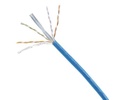 Bobina de cable utp 305 m. de cobre, netkey, azul, categoría 6 (24 awg), 1000mbps, riser (cmr), de 4 pares