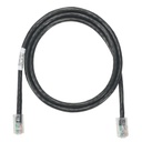 Cable de parcheo utp categoría 5e, con plug modular en cada extremo - 2 m. - negro