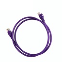 Patchcord utp enson p6012p serie pro 100-ii 100% cobre color morado 120cm para mejor identificacion de soluciones en racks y gab