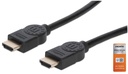 Cable Certificado Premium Manhattan HDMI 2.0 Macho - HDMI 2.0 Macho 4K 60Hz 5 Metros Negro