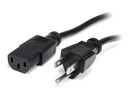 Cable 91cm corriente para pc computadora c13 a nema5-15p tierra