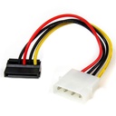 Cable adaptador corriente lp4 molex a sata angulo izquierdo