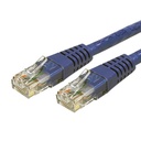 Cable 15.2m gigabit ethernet red cat6 utp rj45 moldeado azul