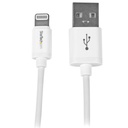 Cable 1m lightning apple ipod ipad iphone 5 a usb 2.0 blanco