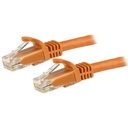 Cable 3m red ethernet utp cat6 snagless naranja rj45