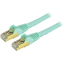 Cable de 30cm de red ethernet cat6 blindado aqua stp