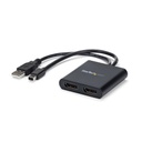 Splitter divisor mini dp 2 puertos displayport hub mst .