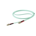 Cable de 15 m de fibra optica aguamarina - lc a lc - 50/125