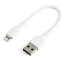 Cable usb a lightning blanco de 15cm - certificacion mfi apple