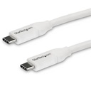 Cable de 4m usb-c a usb tipo c con pd 5a usb 2.0 blanco