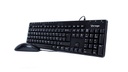 Kit vorago km-105 teclado y mouse alambrico multimedia usb