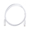 Cable de parcheo slim utp cat6 - 2 m blanco diámetro reducido (28 awg)