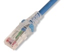 Patch cord mc6 modular cat6 utp, cm/ls0h, 15ft, color azul