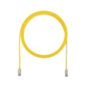 Cable de parcheo tx6, utp cat6, diámetro reducido (28awg), color amarillo, 3ft 