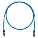 Patch cord cat6a, blindado s/ftp, cm/ls0h, 10ft, color azul