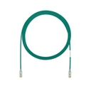 Cable de parcheo tx6, utp cat6, diámetro reducido (28awg), color verde, 3ft 