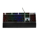 Teclado Gamer Vortred Resistance RGB Teclado Mecánico Alámbrico Negro/Blanco Español