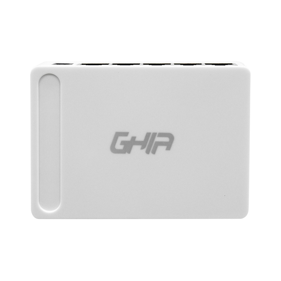 Switch Ghia Gigabit Ethernet GNW-S3 5 Puertos 10/100/1000Mbps No Administrable