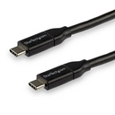 Cable de 3m usb-c a usb tipoc con capacidad pd 5a usb 2.0