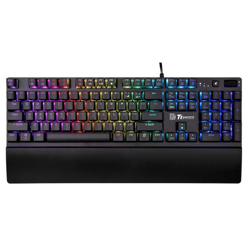 Teclado Gamer Thermaltake eSports Challenger Edge Pro RGB TTeSports Plunger Switch Alámbrico Ingles