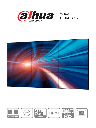 Dahua ls460ucm-ef - pantalla full hd para videowall de 46 pulgadas/ panel lcd ads industrial 24/7/ marco ultra delgado de 3.5mm/