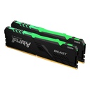 Kit Memoria RAM Kingston FURY Beast RGB DDR4 3733MHz 16GB 2x8GB Non-ECC CL19 XMP